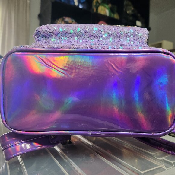 RARE Loungefly Disneyland Ariel 30th Anniversary Sequin Backpack and Wallet main image 4